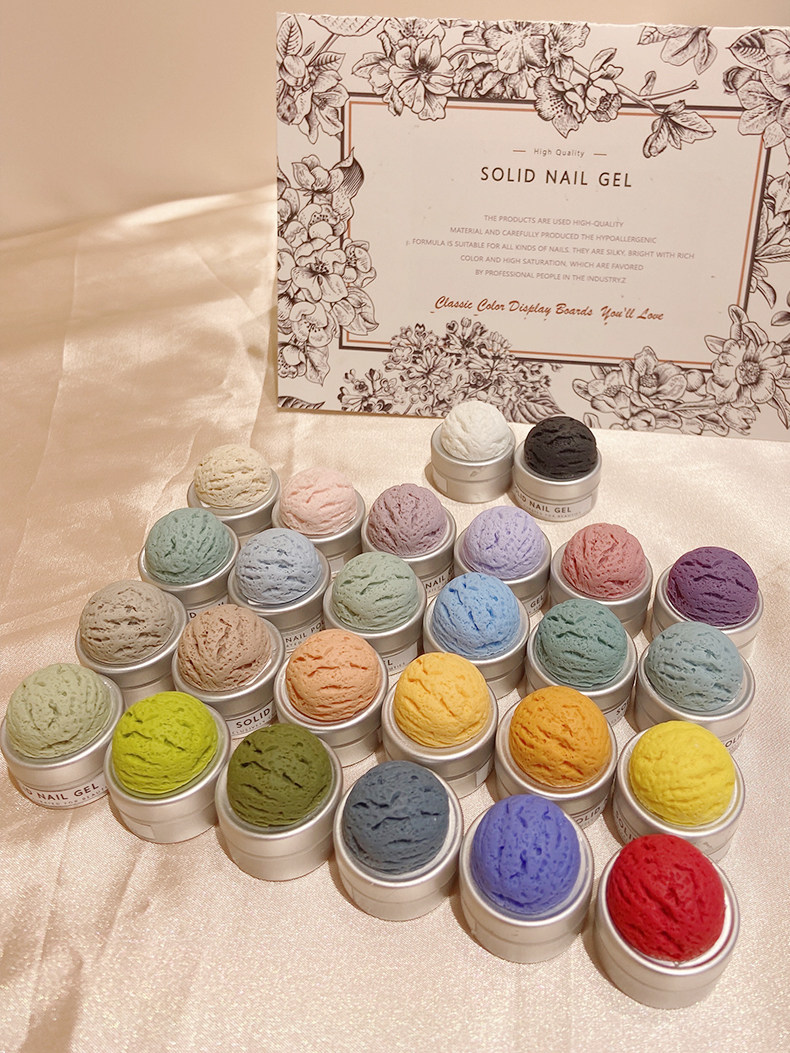 Solid Cream Gel Nail Polish 26-Color Japanese Set - Taobao product photo 6