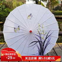 Classical oil-paper umbrella retro dancing Jiangnan props fan embroidered shoes ethnic style cloth shoes ceremony photo rental
