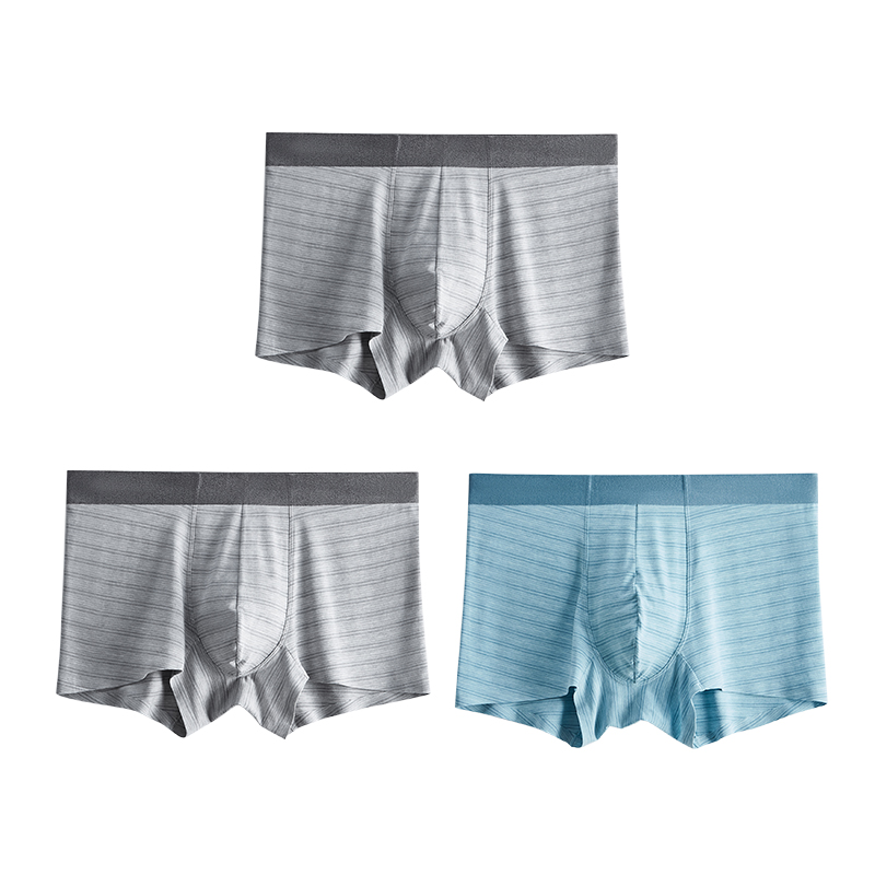 Tình yêu mens tổ nhỏ quần lót mens phẳng quần cotton thoáng khí Mordale quần short xà cạp bốn-góc quần đầu mùa hè mỏng.