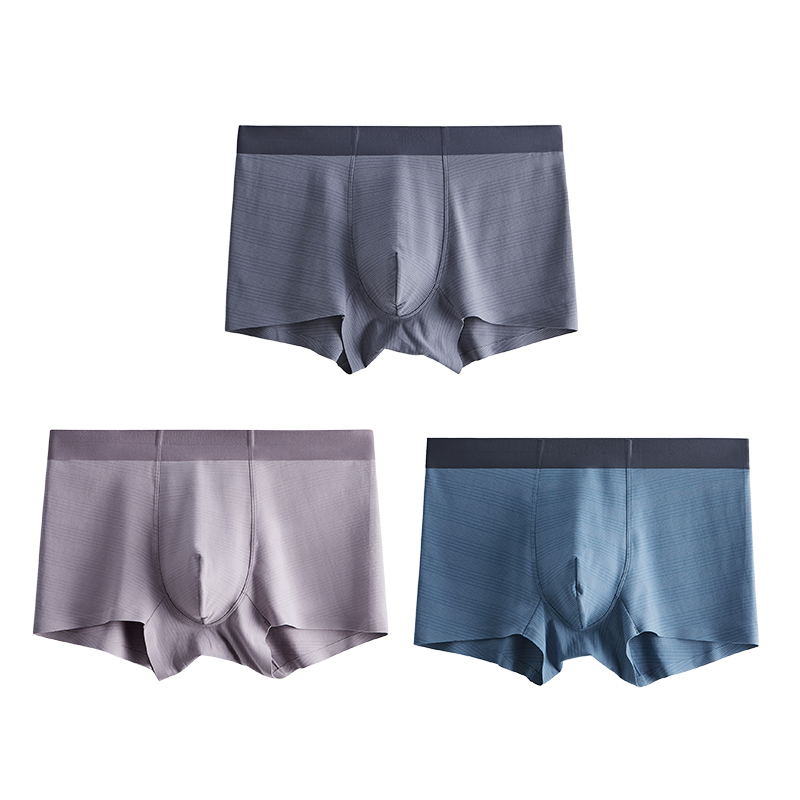 Tình yêu mens tổ nhỏ quần lót mens mùa hè quần phẳng băng Silk Mordale kháng khuẩn mỏng thở bốn-góc quần đầu.