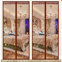 Mosquito-Proof Door Curtain Magic Sticker Encryption Full Privacy Mosquitos Cloth Art Free Punching Opaque Bedroom Partition Summer Anti-Peep