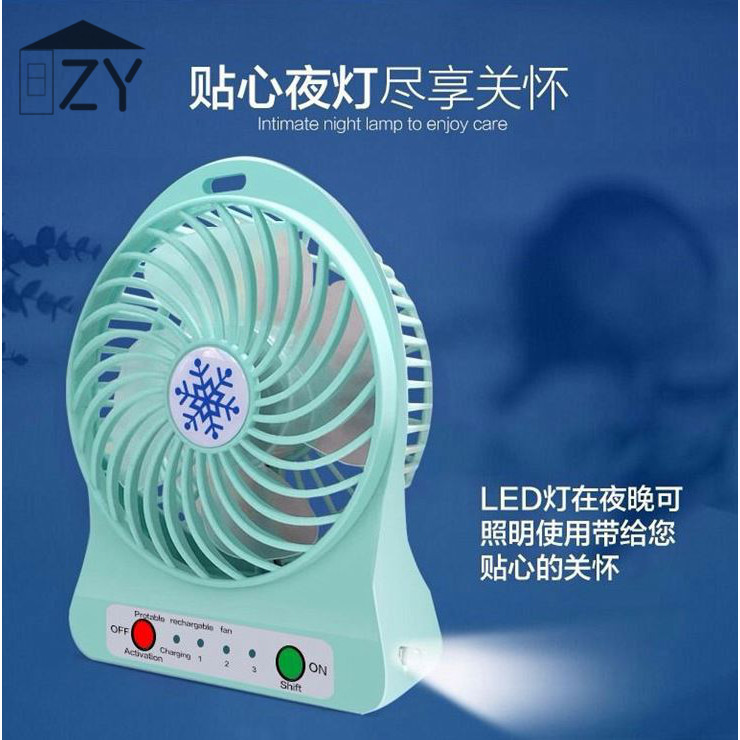 Mini Usb Small Fan Silent Office Table Miniature Home Rechargeable Battery Student Dormitory Electric Fan