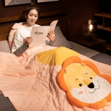 Милая подушка, одеяло, плюшевая игрушка для сна, тряпичная кукла, лев