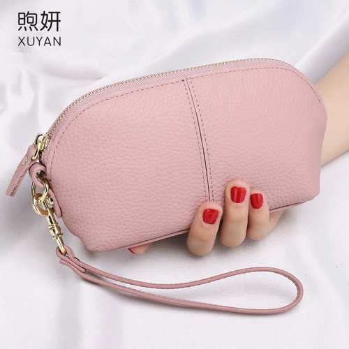 真皮女士零钱包长款2022新款时尚简约妈妈小包包大容量手机手拿包