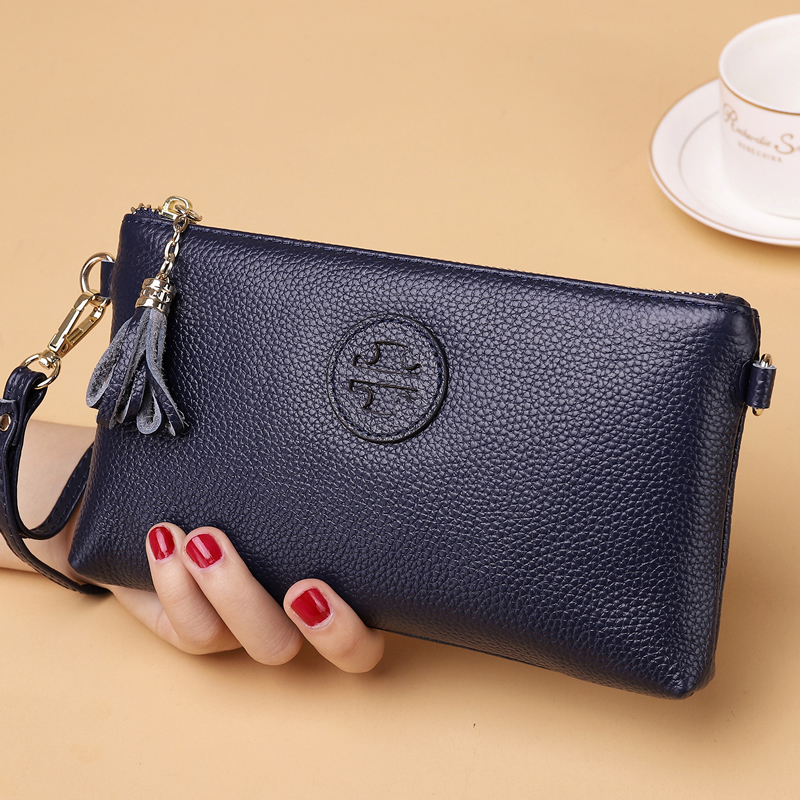 First-Layer Cowhide Clutch Bag for Women, Small Bag, 2026 New Fashion, Genuine Leather Soft Leather Mobile Phone Shoulder Crossbody Bag for Mom