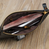 Маленькая сумка клатч, длинный ультратонкий тонкий кошелек, модная сумка с петлей на руку для матери, коллекция 2023, для среднего возраста