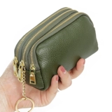 Кошелек, маленькая сумка через плечо, вместительные и большые кожаные милые маленькие монеты для матери для ключей, из натуральной кожи, простой и элегантный дизайн