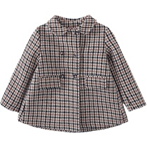 Childrens coat Korean style childrens clothing girls woolen woolen woolen velvet style jacket warm clothes childrens winter clothing