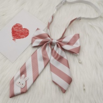 Star girl Beno original diy stripe asymmetric diy bow tie girl jk uniform collar flower personality creative bow