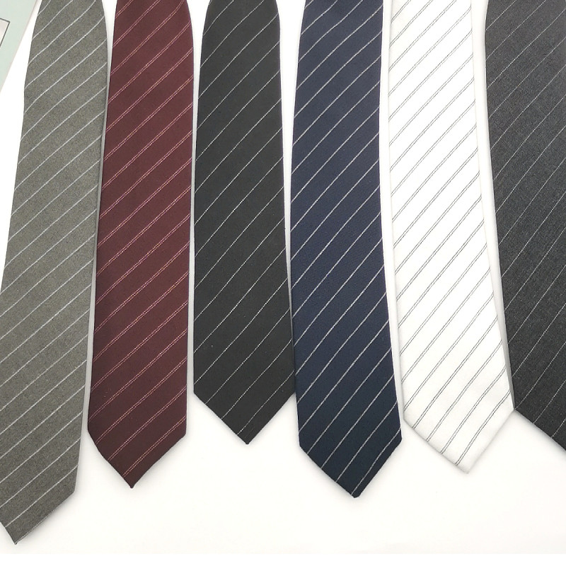 JK DK striped tie barefoot gold black gold Volcano Black Hand Beats Academy Wind 6cm Long version of student male and female tide