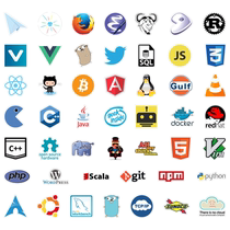 Programmer Code Software Sticker Laptop Helmet Refrigerator Suitcase Guitar Skateboard Waterproof 3M Sticker