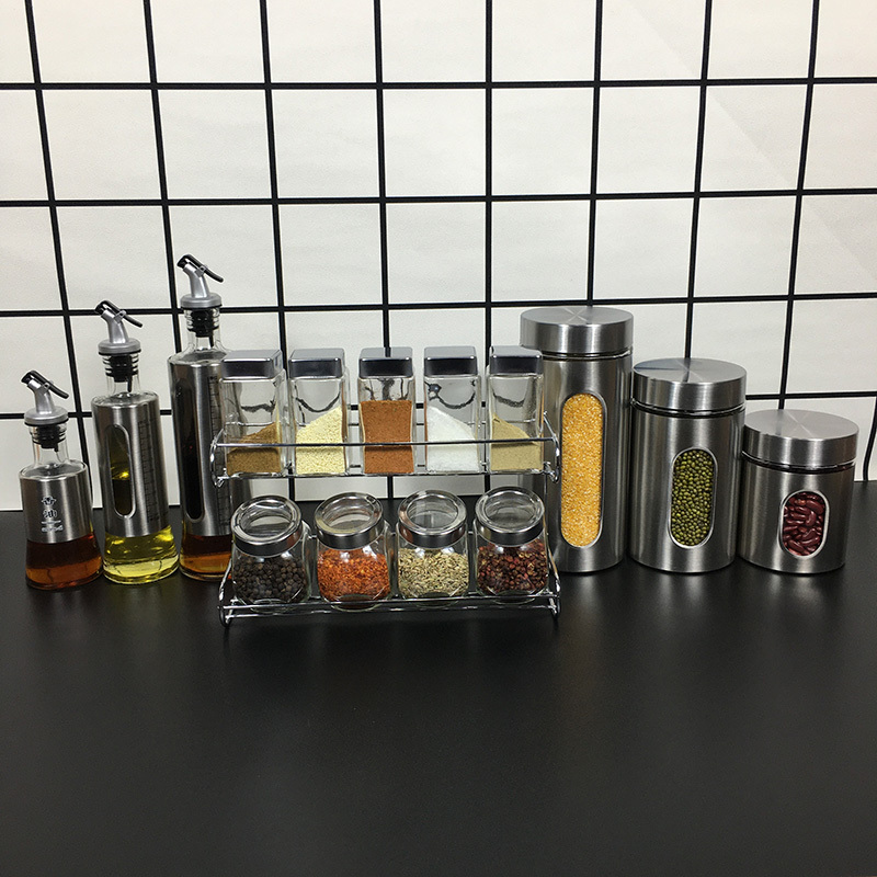 Model House Kitchen Decorations, Hotel Exhibition Hall Decorations, Cabinet Seasoning Jars, Storage Jars, Oil Pot Set, Home Creative Items