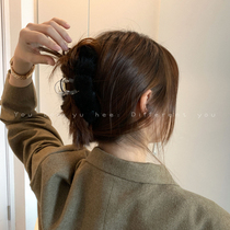 Autumn and winter gentle hairhairclip female Net red 2021 New head grab clip acetic acid mink shark clip