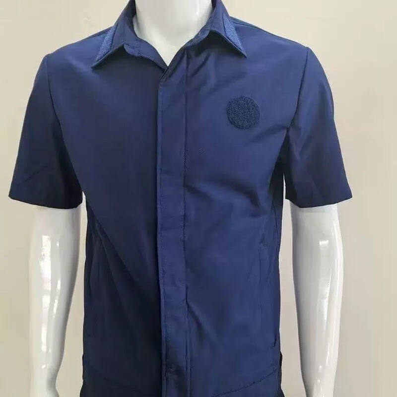 New Summer Short-Sleeved Duty Uniform, Spring, Autumn and Winter Wear-Resistant Jacket Suit, Fire Blue Long-Sleeved Training Uniform for Men and Women