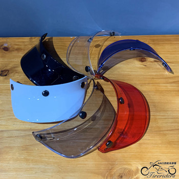 Helmet brim retro half helmet sun protection three-button style