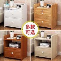 Storage shelf Mini lockable small cabinet Household small locker Nordic style modern simple bedside table