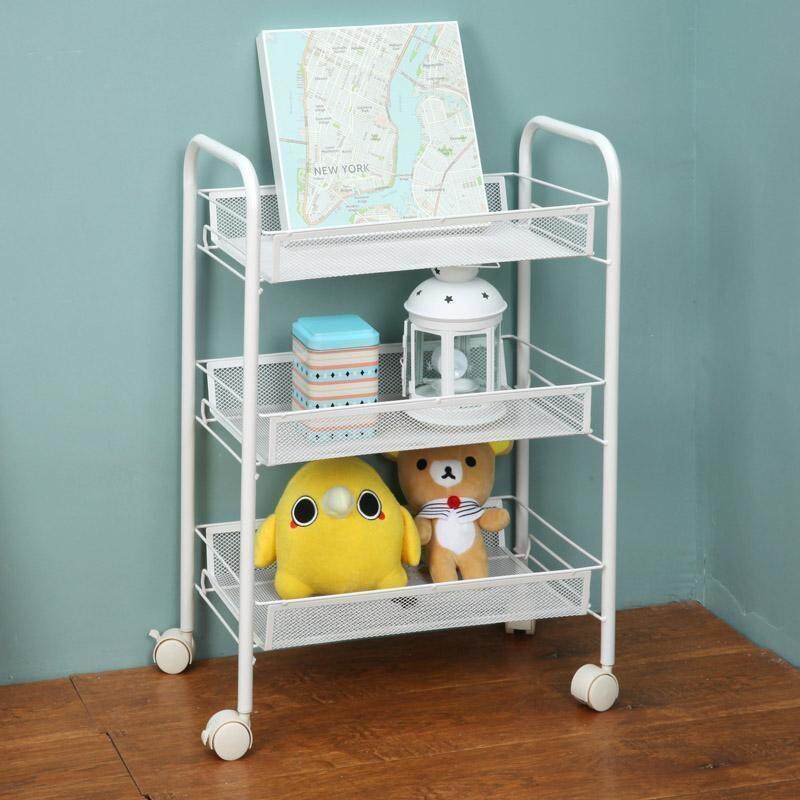 Shelf Dining room storage tiered primary school storage living room mobile finishing desk West bookshelf with student belt wheel defense