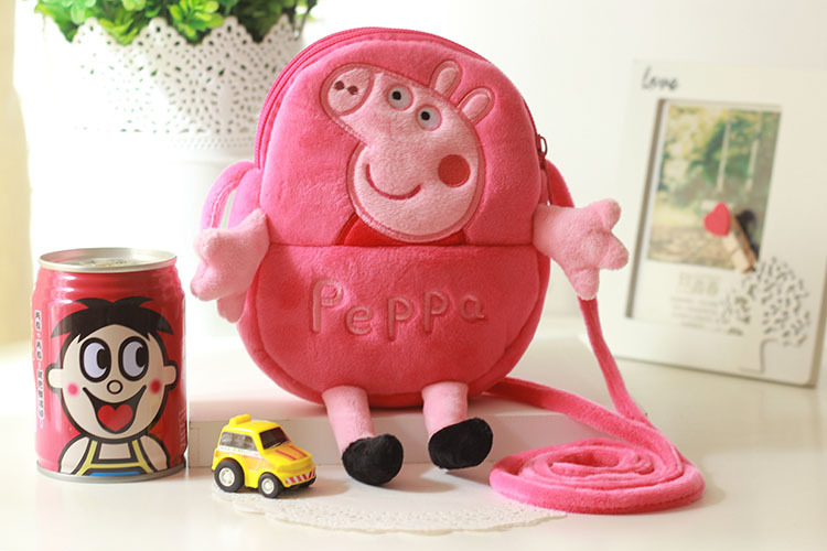 Gấu nâu Backpack Connie Thỏ Baby Girl Slanted Shoulder Bag Shake Tone Plush Cartoon Cute Bag.