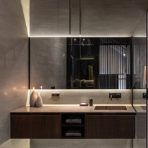 Yagmilan Italian style bath cabinet full house custom high-end toilet modern light lavish with rock board bath cabinet