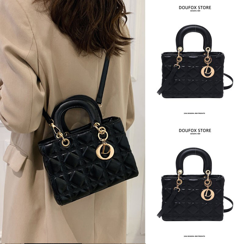 Bag women 2022 new trendy fashion Western style leather shoulder crossbody bag all-match texture chain small square bag explosion style