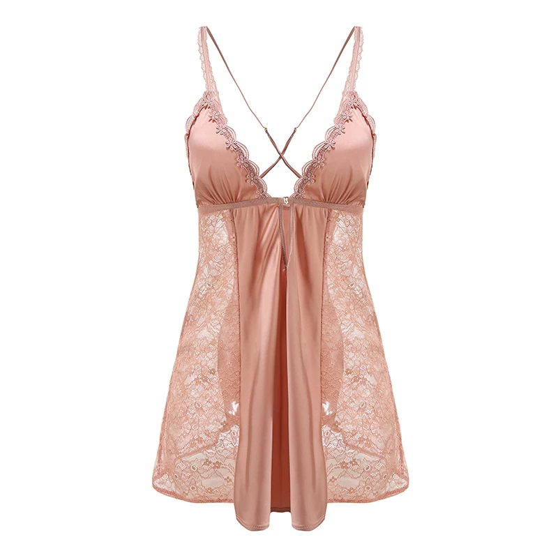 Sexy pijama, silk top with cups, plus size, lifting effect