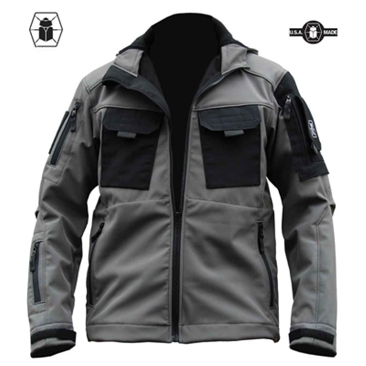 American KITAMANICA Sacred Beetle Army Version Plus Suede Softshell Blouse Blouse Outdoor Men's Wear and Multi-Pocket Jacket