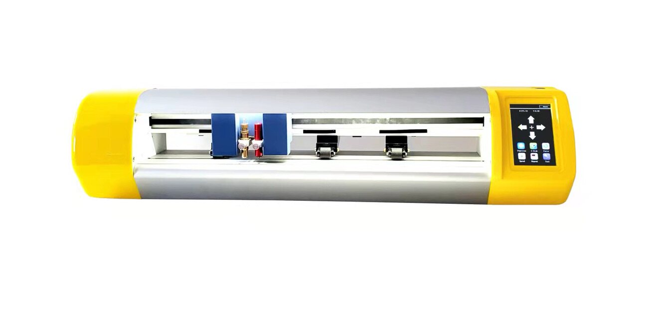 Magic engraving cutting indentation integrated patrol edge engraving machine Double head die cutting machine Self-adhesive white cardboard carton cutting machine