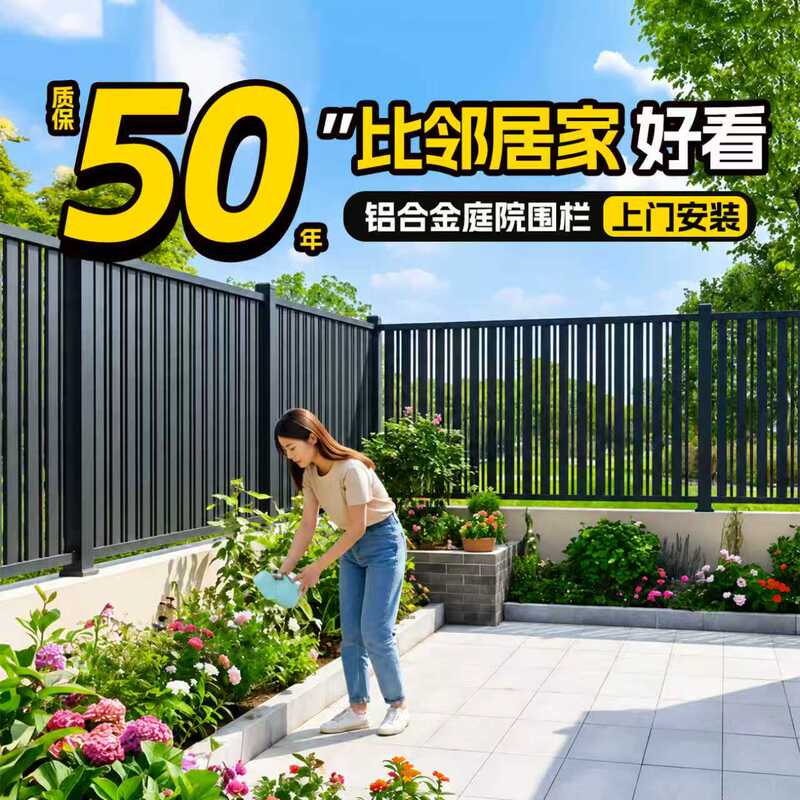 Rural Small Yard Fence Aluminum Alloy Guardrail Villa Courtyard Wall Railing Outdoor Fence Garden Iron Fence Rural Small Yard Fence Aluminum Alloy Guardrail Villa Courtyard Wall Railing Outdoor Fence Garden Iron Fence