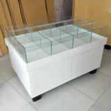 Деревянные зерно зерно сухие фруктовые полки отображают шкаф супермаркет закуски с двойной массовой витриной пищевой продовольствия