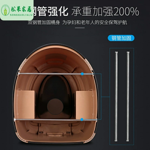 Портативный пластиковый простой туалет