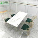 Стол магазина молока и стул Комбинированный интернет -красный и свежий магазин напитков западный ресторан