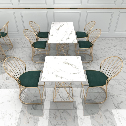 Стол магазина молока и стул Комбинированный интернет -красный и свежий магазин напитков западный ресторан