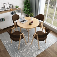 Коричневый стол 4 стула 80 столешница