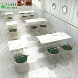 Стол магазина молока и стул Комбинированный интернет -красный и свежий магазин напитков западный ресторан