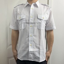Vintage 99 sea white shirt mens short-sleeved white shirt formal shirt breathable sweat-absorbent security overalls
