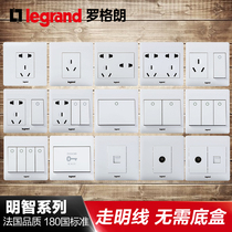 TCL Legrand switch socket wise open-mounted five-hole two-three plug 16A single open double open TV computer single and double control