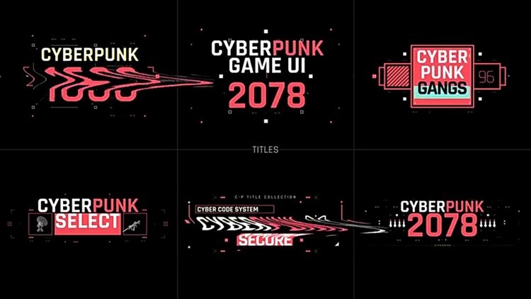 500+赛博朋克科技感HUD用户界面动画预设 Cyberpunk UI-AE脚本插图12