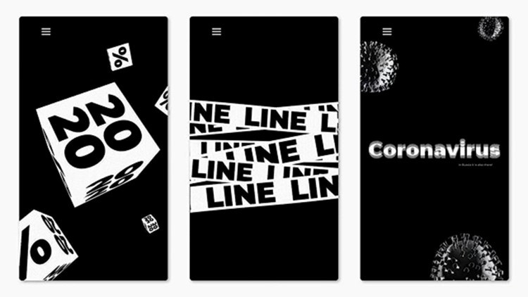 20款黑白文本文字标题排版Instagram手机屏幕动画样机AE模板素材插图8