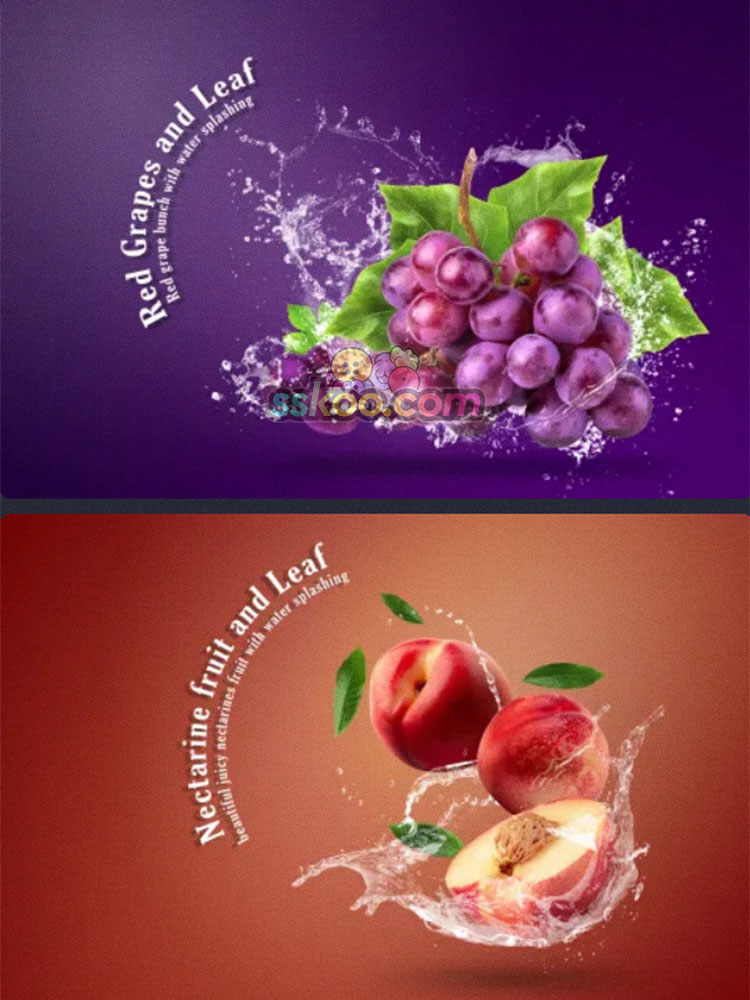 生鲜美食水果西瓜荔枝葡萄苹果菠萝桃子百香果火龙果PSD海报素材插图9