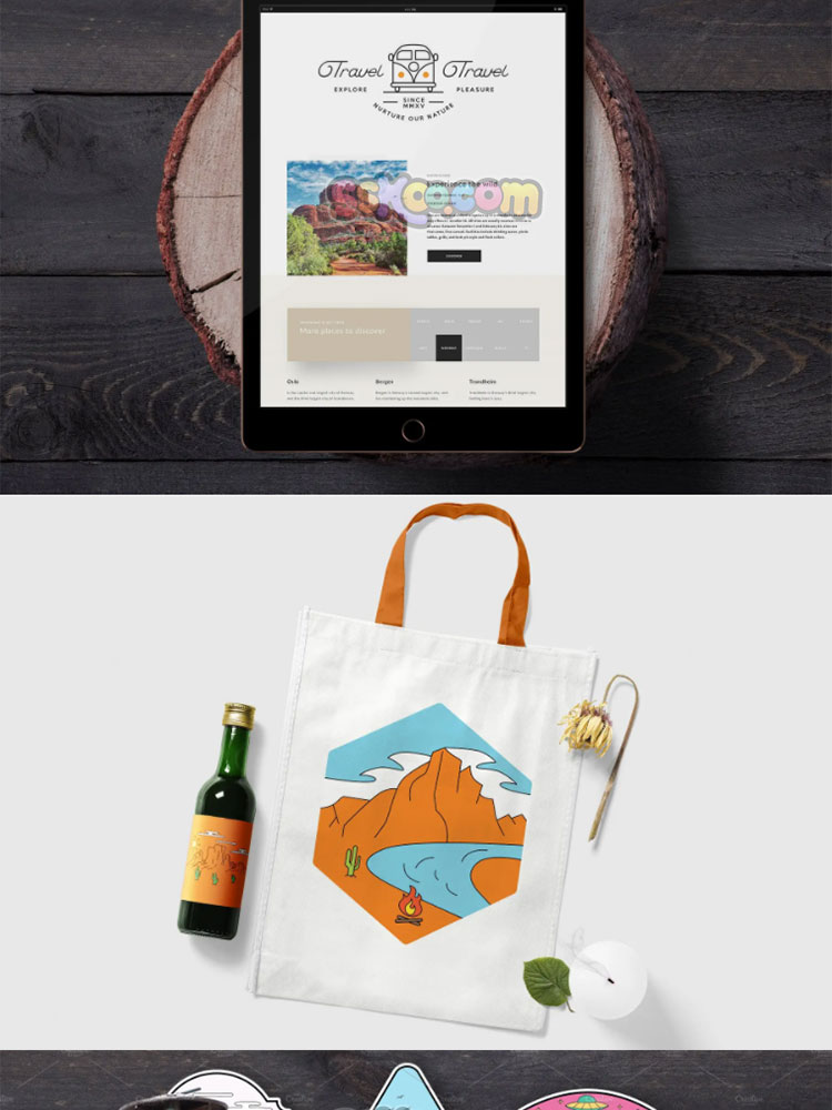 美国户外探险森林LOGO标志品牌图案图形设计素材AI矢量PSD模板插图9