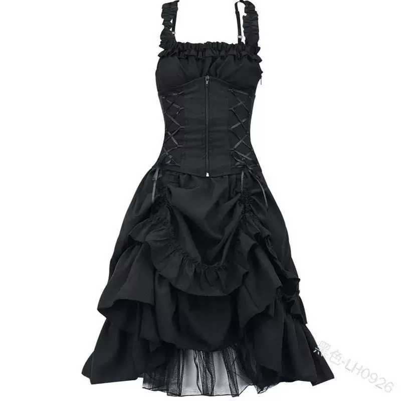 Платье в викторианском готическом стиле 2023 5XL для женщин VE Body DOS RETRO LOLITA