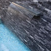 Stainless steel waterfall outlet landscaping water feature wall water outlet fish pond stainless steel water outlet water curtain wall duckbill