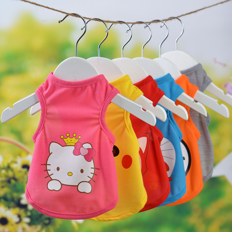 Teddy clothes summer dog spring and autumn thin vest summer schnauzer small dog summer pet spring clothes