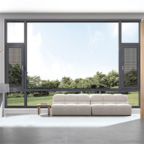 Shanghai broken bridge aluminum system frame fan Flush window seal Balcony terrace Aluminum alloy soundproof window Broken bridge aluminum door customization