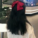 Большая заколка для волос с бантиком, красные шпильки для волос, ткань, аксессуар для волос, популярно в интернете