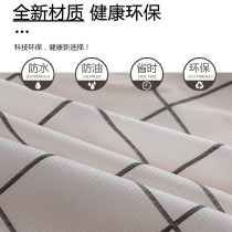 Disposable tablecloth black and white kins wind childrens birthday party layout Table round table rectangular waterproof oil resistance