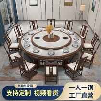 Marble plate table one person a pot of small hot boiler table commercial hot pot table in one round table