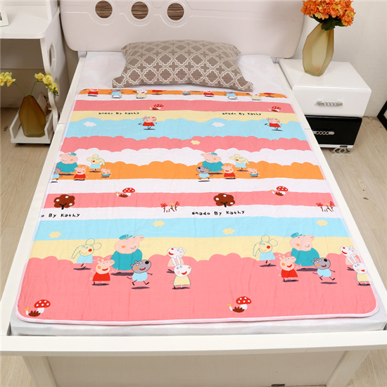 Anti-Urine Mat Kindergarten Small Bed Nap Bed Waterproof Washable Child 3 Year Old Baby Pure Cotton Bed Winter With Thickening