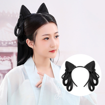  Hanfu bun headband Ancient style hair bag simple lazy hand handicapped party Song and Ming ancient costume hairband one-piece shape