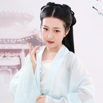  Hanfu wig one-piece hairband Ancient style bun headband lazy hand handicapped party wild hair bag ancient costume styling hairstyle